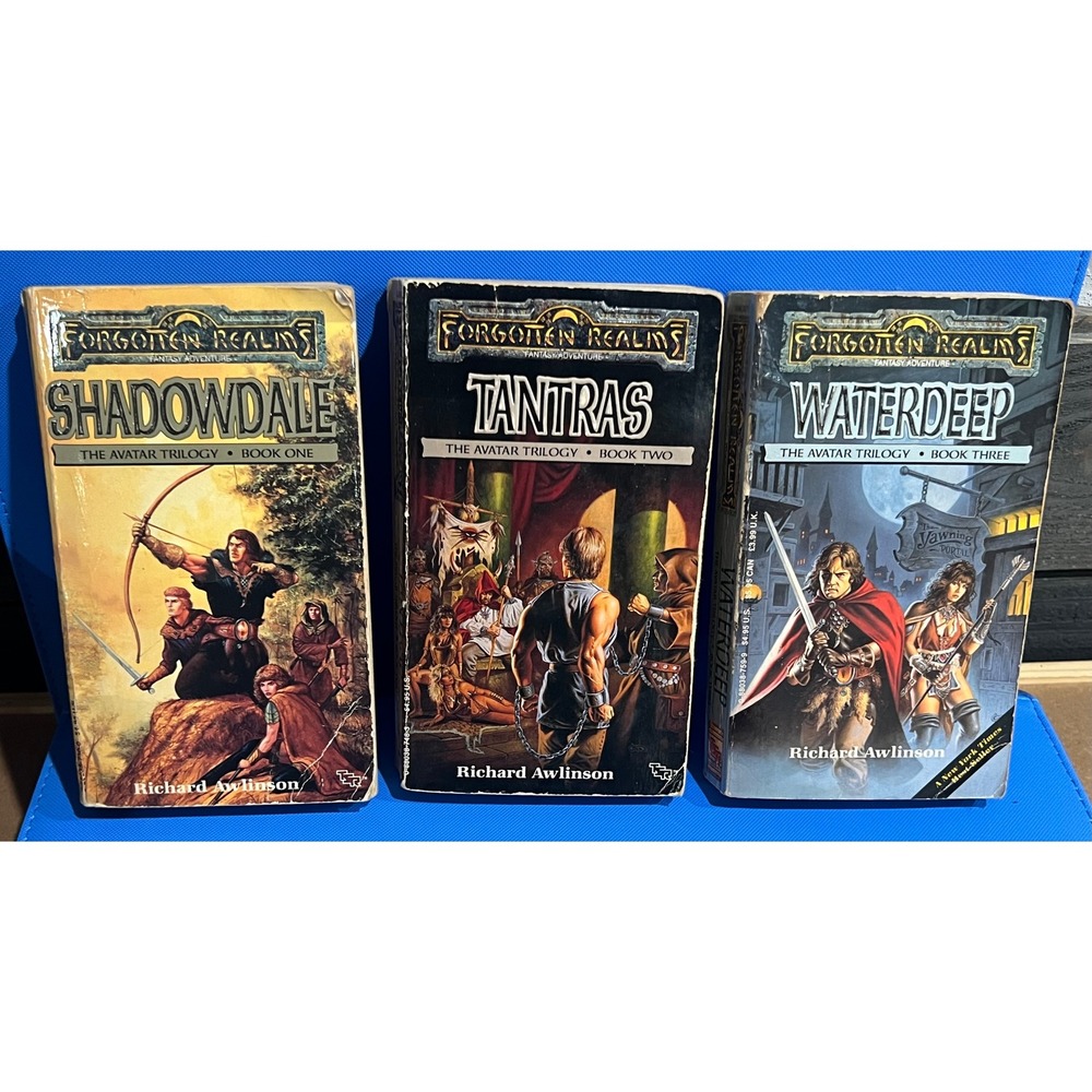 Forgotten Realms The Avatar Trilogy 1-3 Shadowdale Tantras Waterdeep TSR 1989